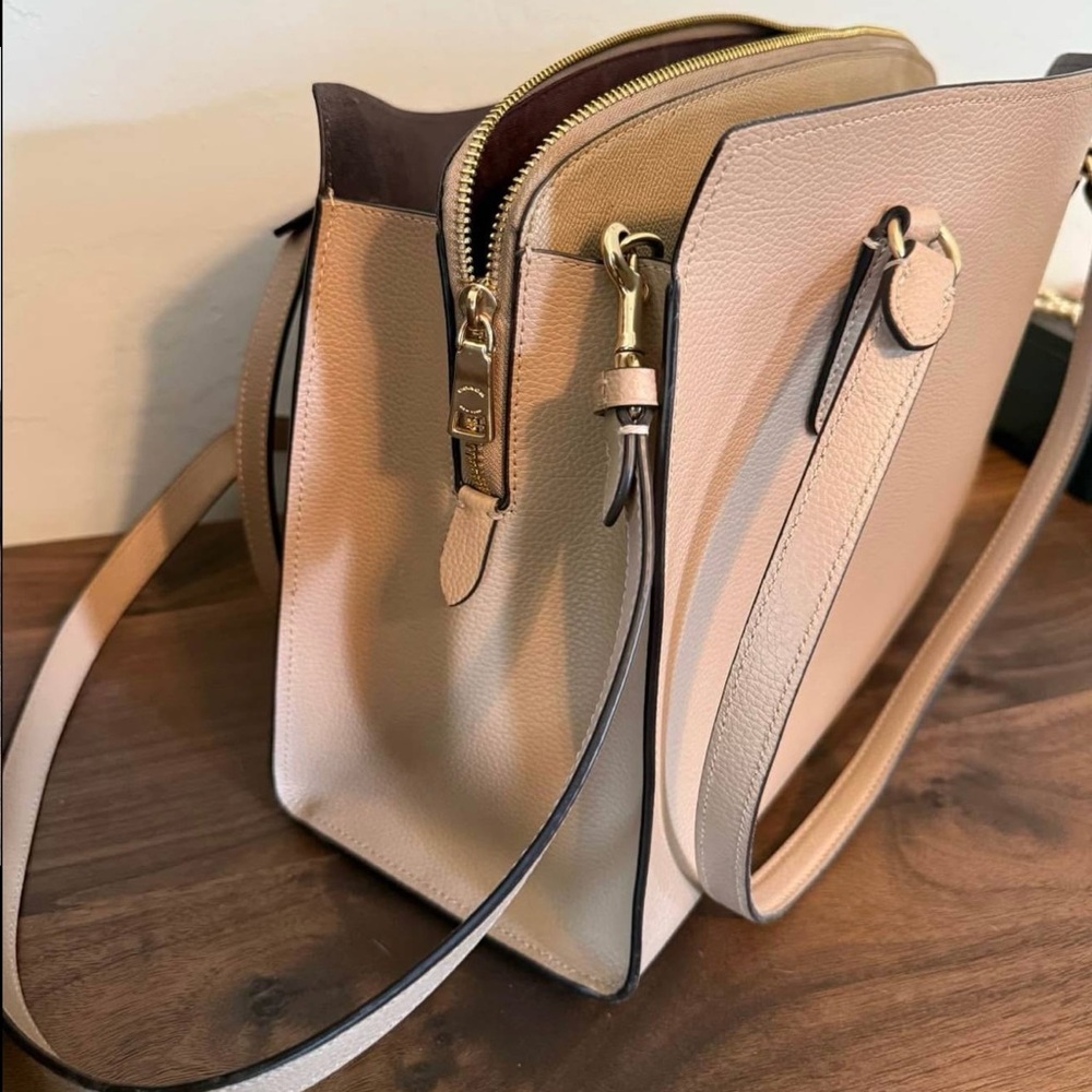 Coach cream Leather carryall bag - Picture 4 of 6